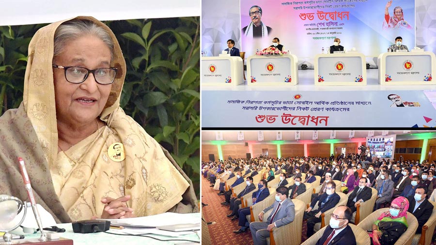 ভাতা সরাসরি মোবাইলে প্রেরণের উদ্যোগ নিয়েছে সরকার: প্রধানমন্ত্রী